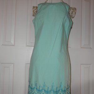TOMMY HILFIGER TH Aqua Embroidered Dress
